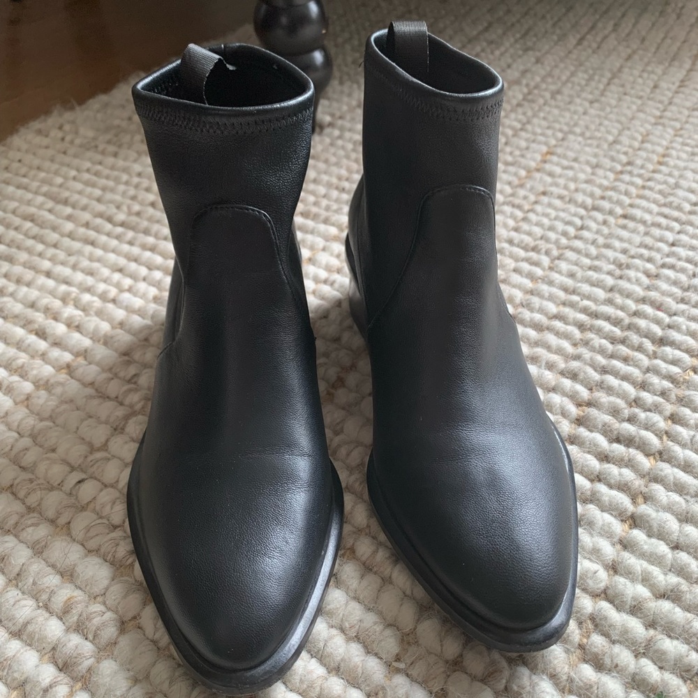 Authentic Alexander Wang Leather Ankle Boots size 37